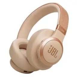 Produktbild: JBL Live 770 NC – Bluetooth Over-Ear-Kopfhörer mit adaptivem Noise-Cancelling – Kabellose Ohrhörer mit JBL Signature Sound und Sprachassistent – Langer Musikgenuss für bis zu 65 Stunden – In Sandstein