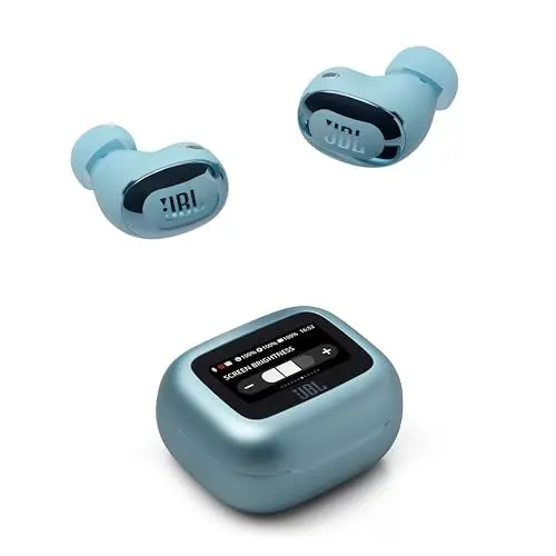 Produktbild: JBL Live Buds 3, Wireless Earbud-Kopfhörer mit Bluetooth, 40 Stunden Akkulaufzeit, True Adaptive Noise Cancelling und hochauflösendem JBL Signature Sound, IP55 wasserfest, Blau