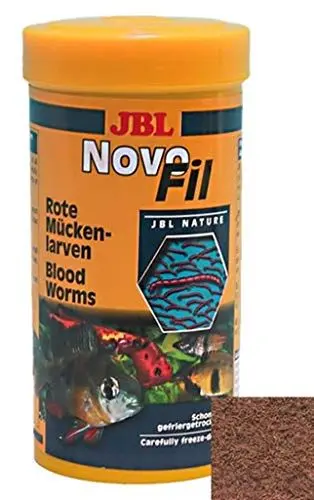 Produktbild: JBL NovoFil 30260, Ergänzungsfutter für wählerische Aquarienfische, Rote Mückenlarven, 100 ml