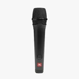 Produktbild: JBL PBM 100 – Dynamisches Gesangsmikrofon mit Kabel - Schwarz – Zubehör für die JBL Party-Box – Karaoke für Zuhause – Mit Kardioid-Richtcharakteristik