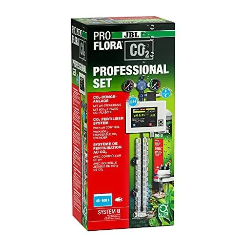 Produktbild: JBL PROFLORA CO2 PROFESSIONAL SET U, CO2-Düngeanlagen-Komplettset für 40-600 l, Mit automatischer CO2- und pH-Steuerung, Einwegflasche und umfangreichem Zubehör