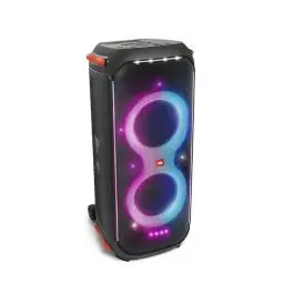 Produktbild: JBL PartyBox 710 in Schwarz – Trag- und rollbarer Bluetooth Party-Lautsprecher mit Lichteffekten – Spritzwassergeschützte, mobile Musikbox