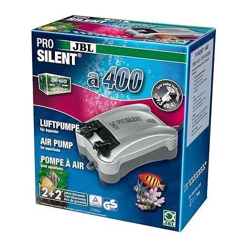 Produktbild: JBL ProSilent a400 Luftpumpe für Süß- und Meerwasseraquarien von 200-600 L, 6054400, 1 Stück (1er Pack)