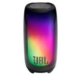 Produktbild: JBL Pulse 5 – Tragbarer Bluetooth-Lautsprecher in Schwarz mit Lichtshow und bis zu 12 Stunden Spielzeit – IP67 Staub- und wasserdicht – Koppelbar mit anderen JBL-Lautsprechern über PartyBoost