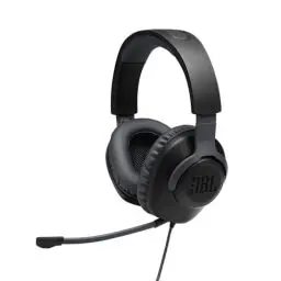 Produktbild: JBL Quantum 100 Over-Ear Gaming Headset – Wired 3,5 mm Klinke – Mit abnehmbarem Boom-Mikrofon – Kompatibel mit vielen Plattformen – Schwarz