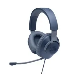 Produktbild: JBL Quantum 100 Over-Ear Gaming Headset – Wired 3,5 mm Klinke – Mit abnehmbarem Boom-Mikrofon – Kompatibel mit vielen Plattformen – Blau