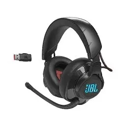 Produktbild: JBL Quantum 610 Over-Ear Gaming Kopfhörer – Wireless 2,4 GHz und 3,5 mm Klinke – Mit hochklappbarem Boom Mic und QuantumSurround Sound – Schwarz