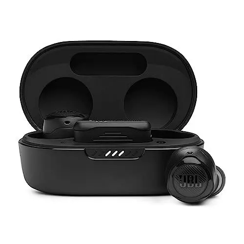 Produktbild: JBL Quantum Air TWS – True Wireless Gaming Ohrhörer mit QuantumSurroundSound, Bluetooth und Beamforming Mikrofonen – Bis zu 24 Stunden Akkulaufzeit – Schwarz