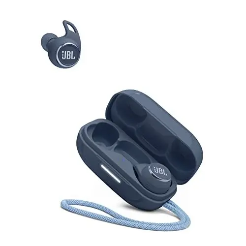 Produktbild: JBL Reflect Aero In-Ear Ohrhörer – True Adaptive Noise Cancelling Technologie – Wasserdichtes Design – 8 Stunden Akkulaufzeit – Blau