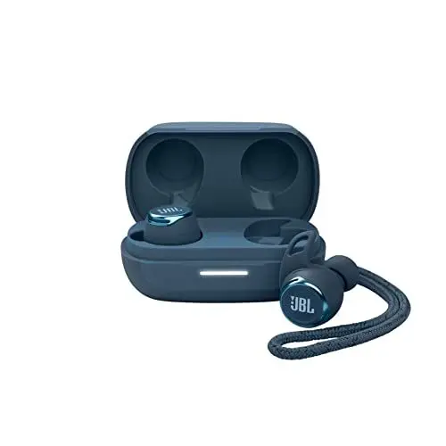 Produktbild: JBL Reflect Flow Pro - Blau – Kabellose In-Ear Sport Kopfhörer mit sicherem Halt – Mit Noise-Cancelling und integriertem Mikrofon – Bis zu 30 Stunden Musikwiedergabe