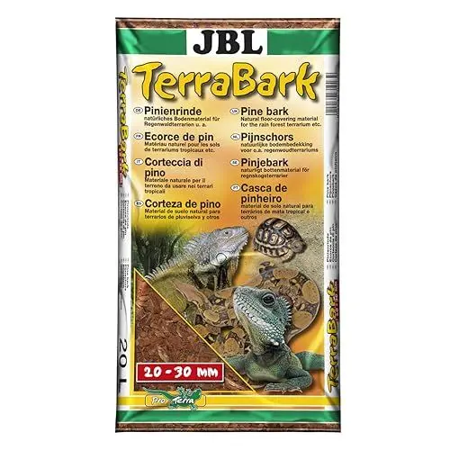 Produktbild: JBL TerraBark 71023 Bodensubstrat, für Wald und Regenwaldterrarien, Pinienrinde, 20 - 30 mm, 20 l