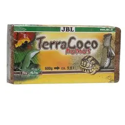 Produktbild: JBL TerraCoco Humus 71026 Bodengrund für alle Terrarientypen Kokoschips komprimiert Torfartig, 600 g, 9 l