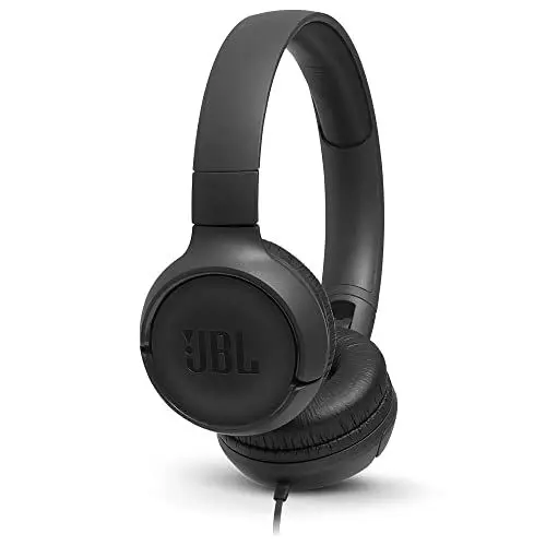 Produktbild: JBL Tune500 On-Ear Kopfhörer mit Kabel - Ohrhörer mit 1-Tasten-Fernbedienung, integriertem Mikrofon und Alexa-Integration - Telefonieren und Musik hören unterwegs Schwarz, JBLT500BLK