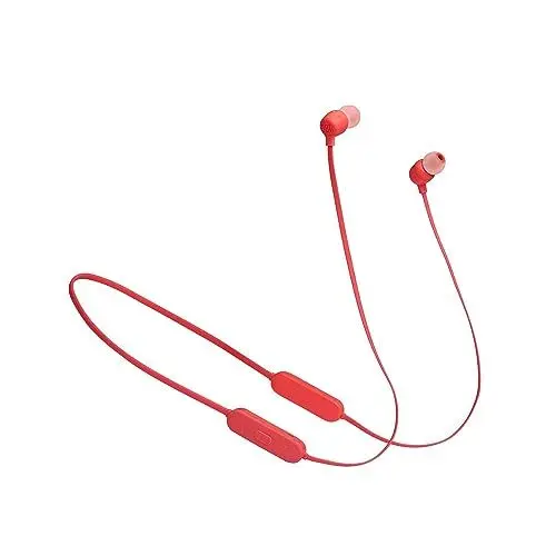 Produktbild: JBL Tune 125 BT – In-Ear Kopfhörer mit Mikrofon in Koralle – Für grenzenlosen Musikgenuss mit der Pure Bass Sound Technologie - Für bis zu 16 Stunden Musikgenuss
