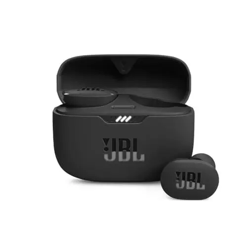 Produktbild: JBL Tune 130 NC TWS – Wasserfeste, True-Wireless In-Ear-Kopfhörer mit Noise-Cancelling - Schwarz – Mit bis zu 40 Stunden Musikwiedergabe