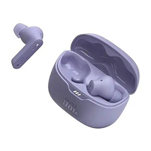 Produktbild: JBL Tune Beam – Wasserresistente, True-Wireless In-Ear-Kopfhörer mit Noise-Cancelling - Lila – Mit bis zu 48 h Musikwiedergabe
