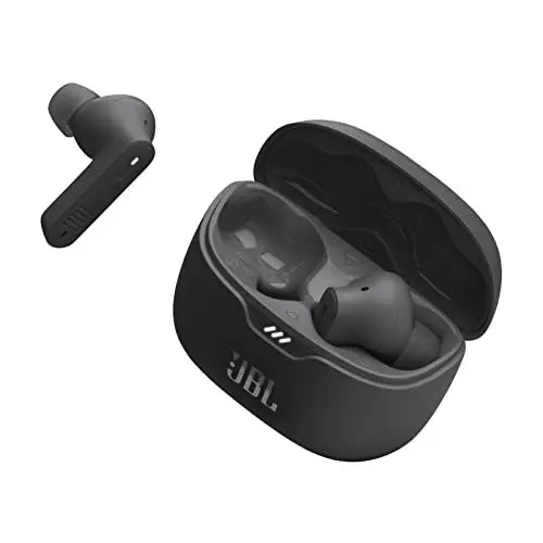 Produktbild: JBL Tune Beam – Wasserresistente, True-Wireless In-Ear-Kopfhörer mit Noise-Cancelling - Schwarz – Mit bis zu 48 h Musikwiedergabe