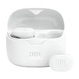Produktbild: JBL Tune Buds – Wasserresistente, True-Wireless In-Ear-Kopfhörer mit Noise-Cancelling in Weiß – Mit bis zu 48 h Musikwiedergabe
