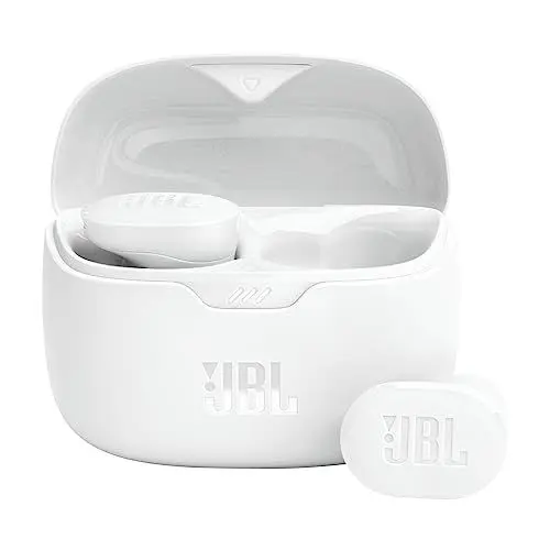 Produktbild: JBL Tune Buds – Wasserresistente, True-Wireless In-Ear-Kopfhörer mit Noise-Cancelling in Weiß – Mit bis zu 48 h Musikwiedergabe