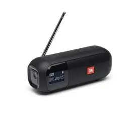 Produktbild: JBL Tuner 2 Radiorekorder in Schwarz – Tragbarer Bluetooth Lautsprecher mit MP3, DAB+ und UKW Radio – Kabelloser Musikgenuss von bis zu 12 Stunden