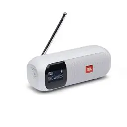 Produktbild: JBL Tuner 2 – Tragbarer Bluetooth Lautsprecher mit MP3, DAB+ und UKW Radio – Kabelloser Musikgenuss von bis zu 12 Stunden
