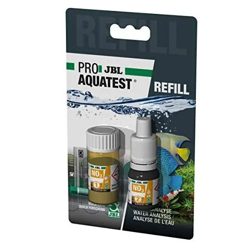 Produktbild: JBL Wassertest-Nachfüller, Für Süß-/Meerwasser-Aquarien und Teiche, ProAquaTest NO3 Nitrat Refill, 2 Stück