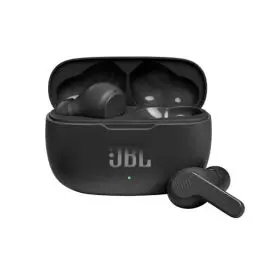 Produktbild: JBL Wave 200 TWS True-Wireless In-Ear Bluetooth-Kopfhörer - Schwarz – Kabellose Ohrhörer mit integriertem Mikrofon – Musik Streaming bis zu 20 Stunden – Inkl. Ladecase