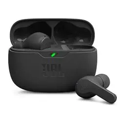 Produktbild: JBL Wave Beam – Kabellose In-Ear Ohrhörer mit IP54 und IPX2 Wasserdichtigkeit – Freisprechfunktion und 32 Stunden Akkulaufzeit – Schwarz
