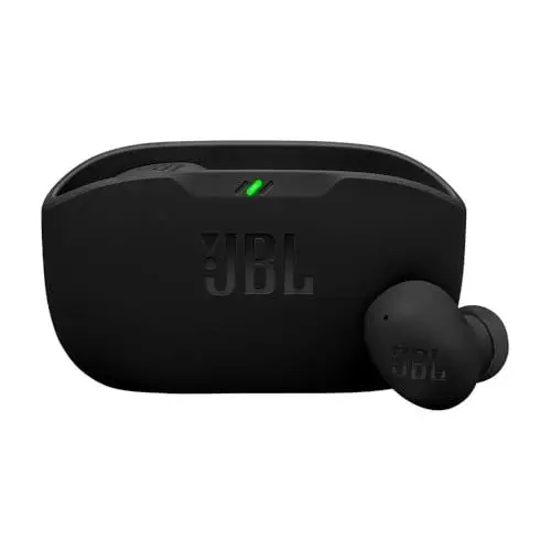 Produktbild: JBL Wave Buds 2, Kabellose Bluetooth-In-Ear-Kopfhörer mit Noise-Cancelling, 40 h Wiedergabe, Smart-Ambient-Technologie, IP54 wasser - und staubdicht, Multipoint-Verbindung, Schwarz