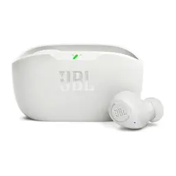 Produktbild: JBL Wave Buds – Kabellose In-Ear Ohrhörer mit IP54 und IPX2 Wasserdichtigkeit – Kraftvoller Bass und 32 Stunden Akkulaufzeit – In Weiß