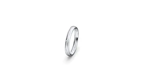 Produktbild: JC Trauringe Silber 925 Einzelring Ehering I Wedding Rings | Verlobungs-ring | Partnerring mit Gravur in edler Schatulle 1 Hochzeitsring Damenring mit einem Zirkonia Stein S063-DR