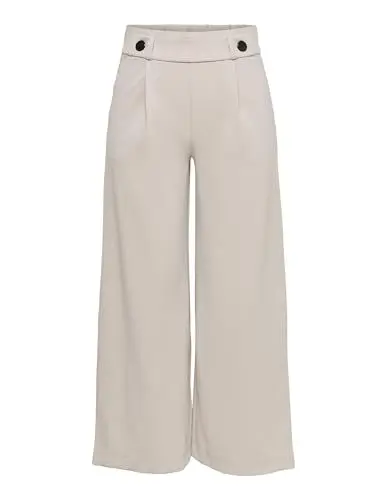 Produktbild: JDY Damen JDYGEGGO New Ancle Pants JRS NOOS Hose, Chateau Gray/Detail:Black Buttons, L