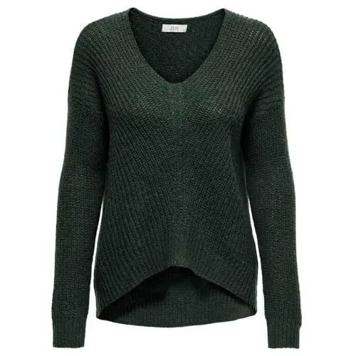 Produktbild: JDY Damen JDYNEW Megan L/S Pullover KNT NOOS Strickpullover, Scarab/Detail:W. Black PLY, L