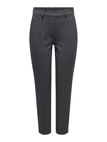 Produktbild: JdY Damen Hose regulär fit elastischer Bund Seitentaschen Gürtelschlaufen Chino, Farben:Grau, Größe:S / 32L, Beinlänge:L32