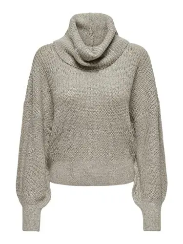 Produktbild: JdY Rollkragen Strick Pullover mit Puffärmel Oberteil Sweater Jumper Ballon Ärmel Lang Loose Fit JDYMEGAN