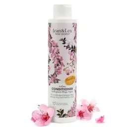 Produktbild: Jean & Len Conditioner Aufbau Mandel & Keratin, für strukturgeschädigtes Haar, bändigt Frizz und verleiht Glanz, Haarconditioner mit pflanzlichem Keratin, ohne Parabene & Silikone, vegan, 300 ml