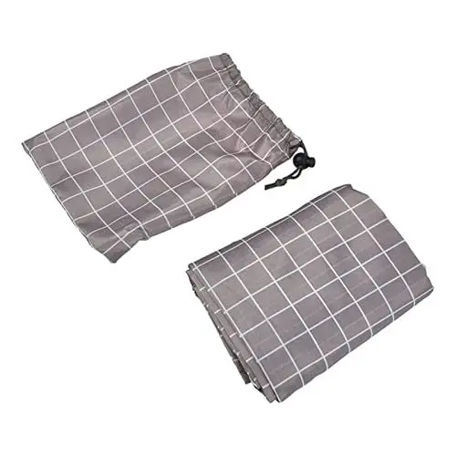 Produktbild: Jeanoko Abdeckung für Kaminholzregal, Abdeckung für Kaminholzregal, Wasserdichter Sonnenschutz, Runde Abdeckung für Holzregal Im Freien für die Lagerung von Brennholz (Plaid)