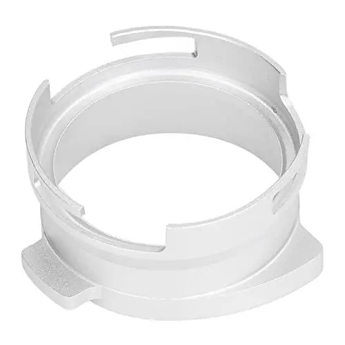 Produktbild: Jeanoko Kaffee-Siebträger-Dosiertrichter, Drehbare Dosiertrichter-Kaffeemaschine aus Aluminiumlegierung, Geeignet für Breville 54-mm-Siebträger (Silber)