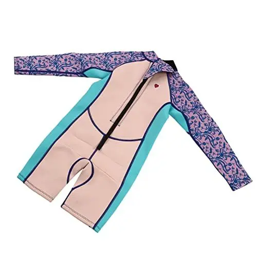 Produktbild: Jeanoko Langarm-Neoprenanzug, Shorts-Stil, Kleinkind-Badeanzug, leichte Passform, Nylonstoff für Wasseraktivitäten(Größe 10)