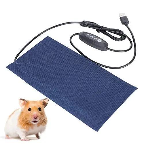 Produktbild: Jeanoko USB Haustier Heizkissen Decke Indoor Under Tank Terrarium Heizmatte Reptilien Haustier Heizmatte Pad Teppich Warmhalten Stromversorgung Einstellbare Temperatur für Eidechsen(Small)