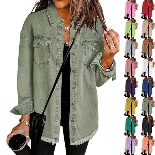 Produktbild: Jeansjacke Kurz Damen Weiß Lederjacke Jacke Sommer Leicht 3In1 Winterjacken Für Frauen Goldene Damenjacke Running-Jacken Winterjacke Xxxl Leichte Laufjacke Pink Blazer Schwarz Blaue Strickjacke