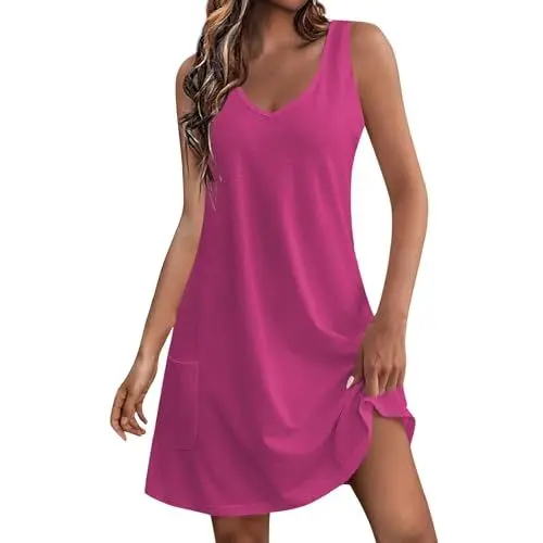 Produktbild: Jeanskleid Damen Knielang Leinenkleid Damen Sommer Sommerkleid Damen Elegant Kleid Blau Weiß Kleider Knielang Elegante Kleider Für Ältere Frauen Italienische Kleider Minikleid Damen Sommer