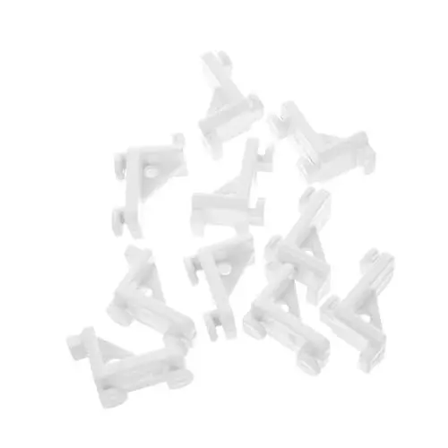 Produktbild: JECOMPRIS 10St Gefrierschrankschnalle Kühlschrank-Regalclip Kühlschrankregal-Clips Gefrierklemme Kühlschrank Clip Gefrierschrank Zubehör Kühler Regalclip kühlere Regalhalterung Plastik Weiß