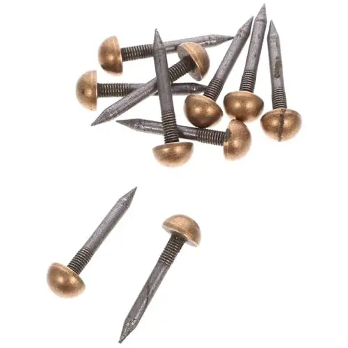 Produktbild: JECOMPRIS Dekorative Möbelnägel 10 Stück Messing-polsternägel 0 8 Cm Durchmesser Einzigartiges Künstlerisches Design Bronze