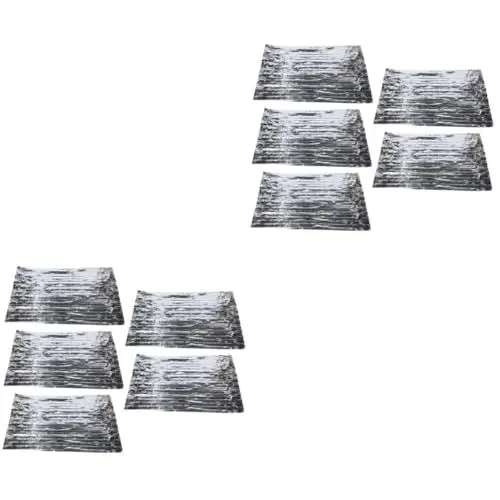 Produktbild: JECOMPRIS 10 Stk Erste-Hilfe-Decke Folien-Thermodecken Camping-Notfalldecken Folienraumdecke kuscheldecke warm warmedecke Notfall-Thermodecke für Camping Wärmedecke das Haustier Silver