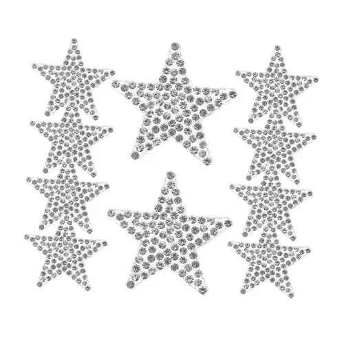 Produktbild: JECOMPRIS Strass-autoaufkleber Stern Fahrzeugaufkleber Autoaufkleber Autoaufkleber 10er Set Einzigartiges Design Robustes Material