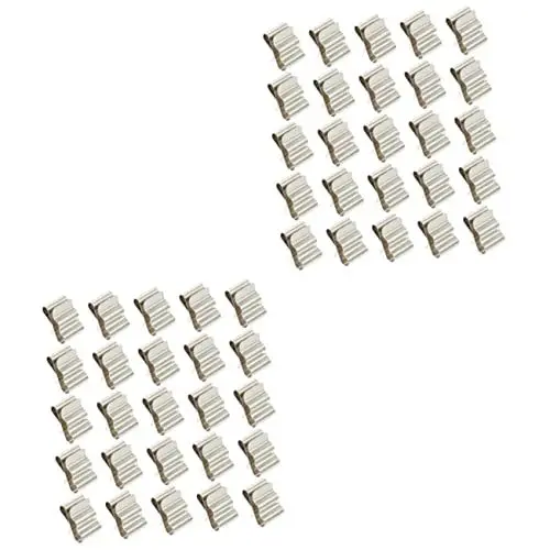 Produktbild: JECOMPRIS 120 Stk Photovoltaik-kabelklemme Schiffsdraht Anhänger-verkabelungsclips -kabelclips Kabelclips Für Solarpanels Kabelklemmen Für Solarpanels Solarkabel-clip Edelstahl 301