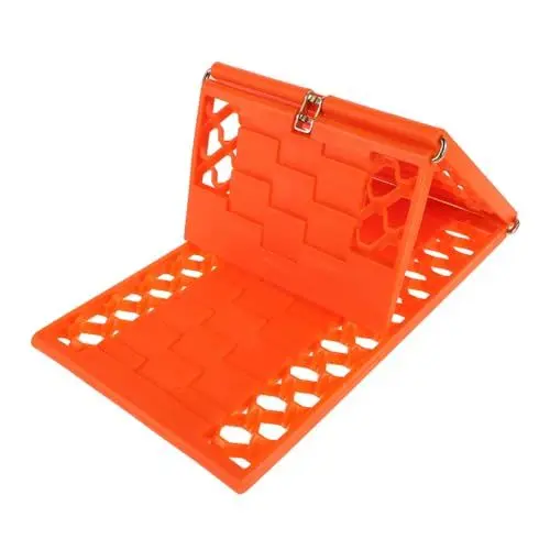 Produktbild: JECOMPRIS 1 Paar Auto Schneeketten Auto-Fluchtbrett Traktionsmatte fürs Auto winter auto zubehör winter schneeketten Wiederherstellungsspuren Reifen Traktionsmatten Plastik Orange