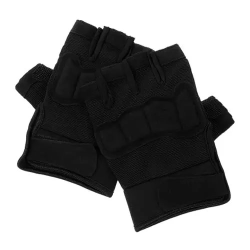 Produktbild: JECOMPRIS 1 Paar Handschuhe Befreien Handballschuhe Fahrrad Handschuhe Trainingshandschuhe Sport Handschuhe Fahrradhandschuhe Fäustel Taktische Handschuhe Motorradhandschuhe Nylon Black