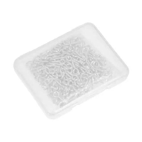 Produktbild: JECOMPRIS 1 Satz Horn Nägel Ringschrauben Schmuckhaken kreativität kreativekraft safebed Ösenhaken Augenhaken einschrauben schwer Augennägel von Schafen Zubehör Metall Schraubhaken Plastik